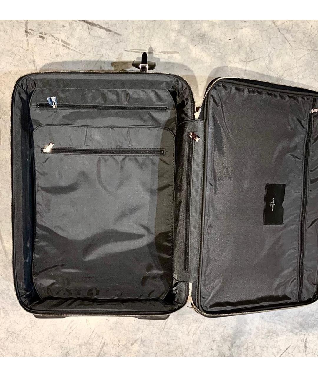 LOUIS VUITTON PRE-OWNED Антрацитовый чемодан, фото 4