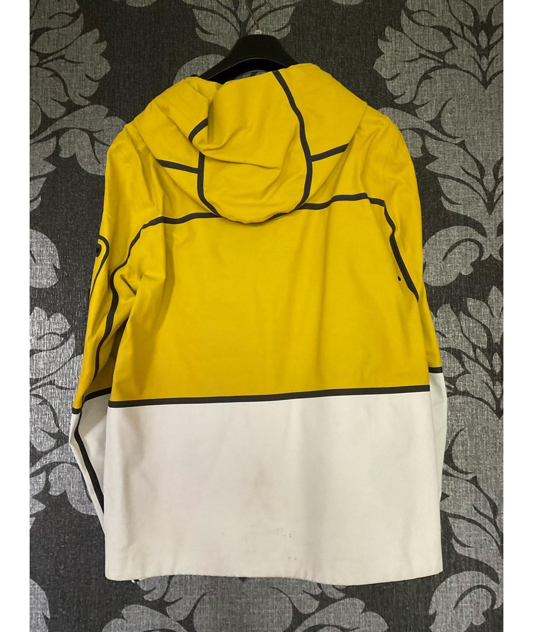 BURBERRY Желтая полиуретановая куртка, фото 2