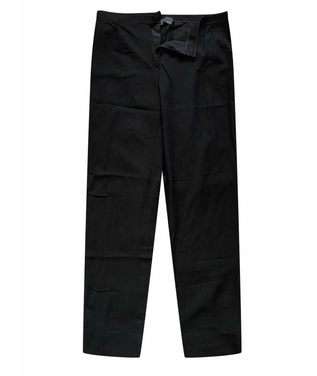 FENDI Черные прямые брюки, фото 1