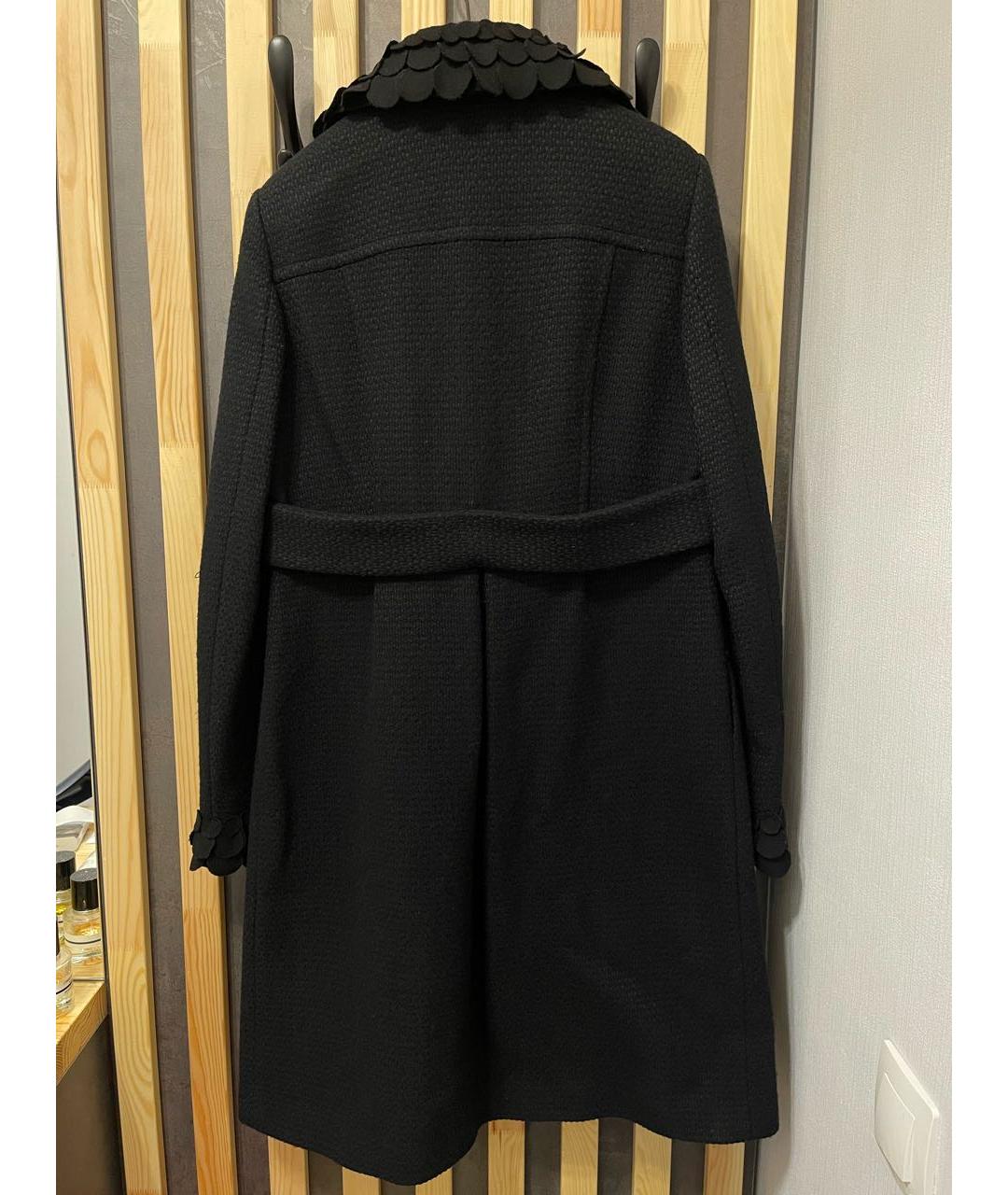 ESCADA Черное шерстяное пальто, фото 3