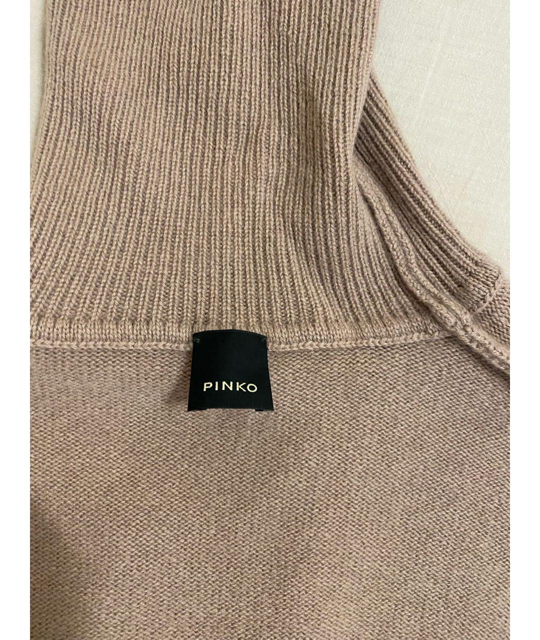 PINKO Коричневый кашемировый джемпер / свитер, фото 4