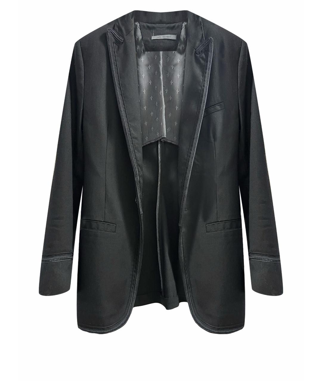 JOHN VARVATOS Черный шерстяной пиджак, фото 1