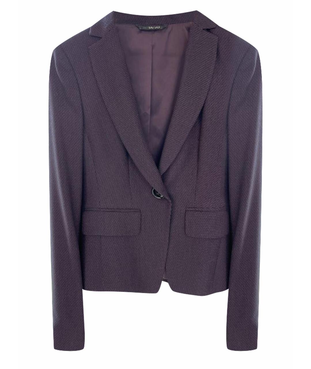 LIU JO Фиолетовый полиэстеровый жакет/пиджак, фото 1