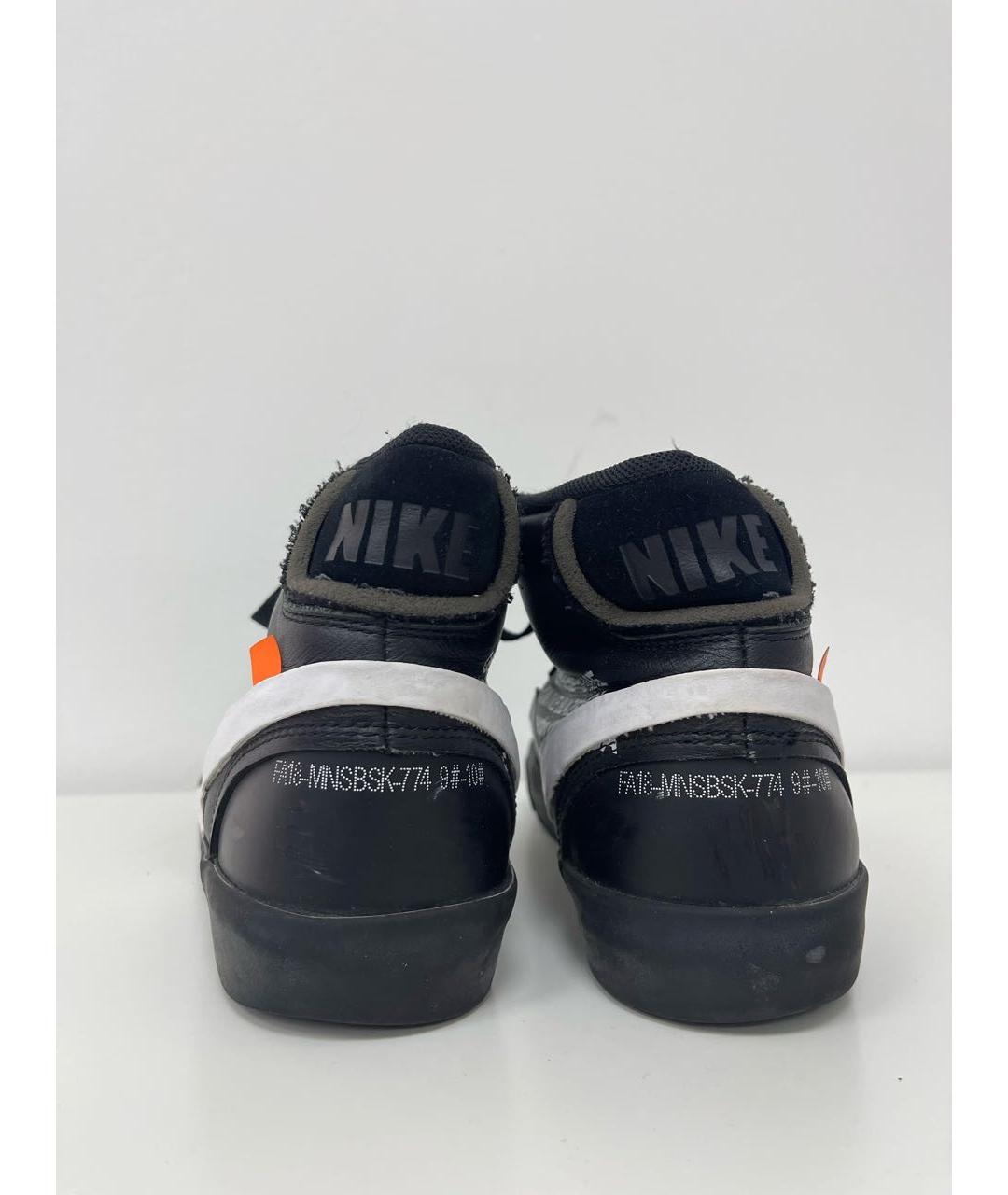 NIKE X OFF-WHITE Черные высокие кроссовки / кеды, фото 5
