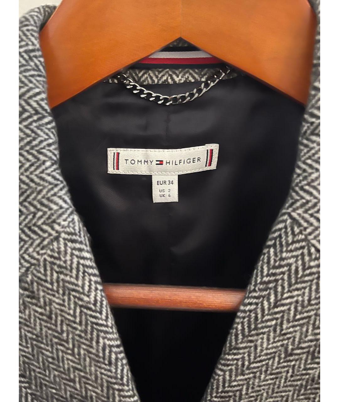 HILFIGER COLLECTION Серый шерстяной жакет/пиджак, фото 3