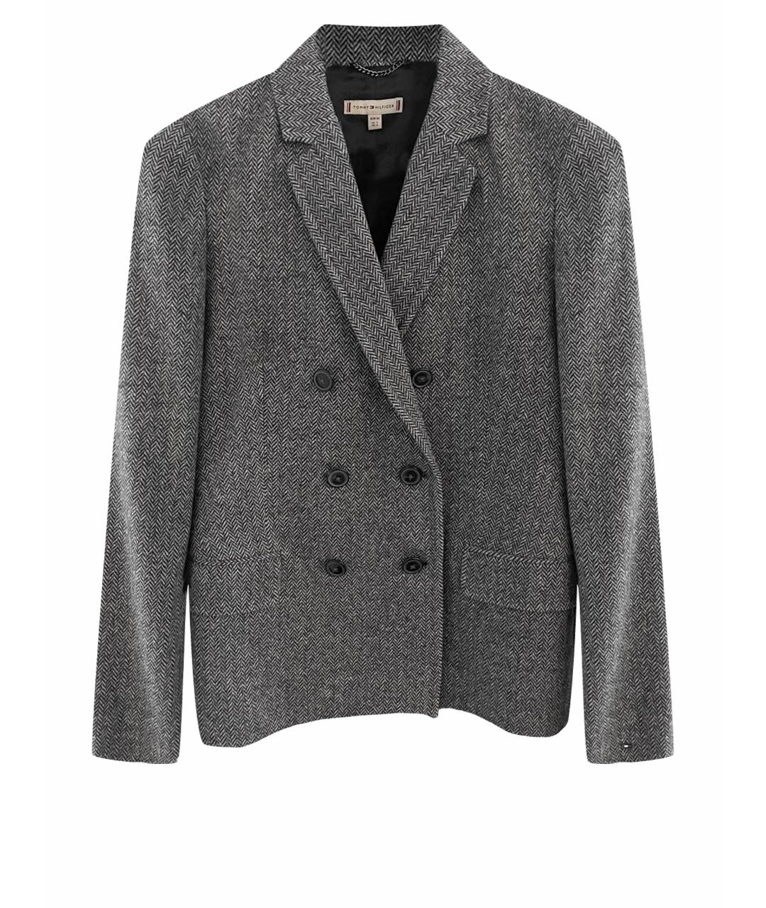 HILFIGER COLLECTION Серый шерстяной жакет/пиджак, фото 1