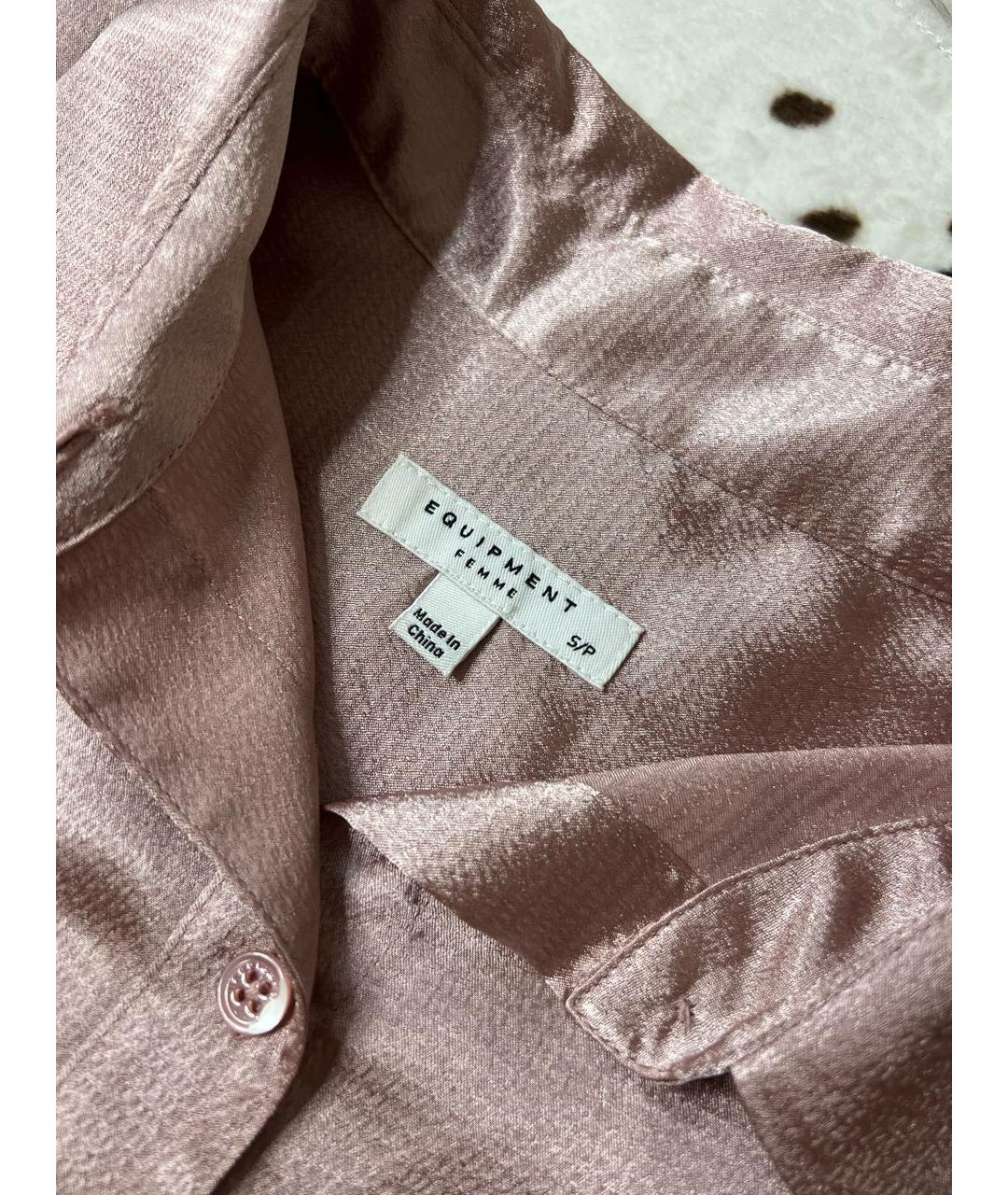 EQUIPMENT Розовая полиэстеровая блузы, фото 5