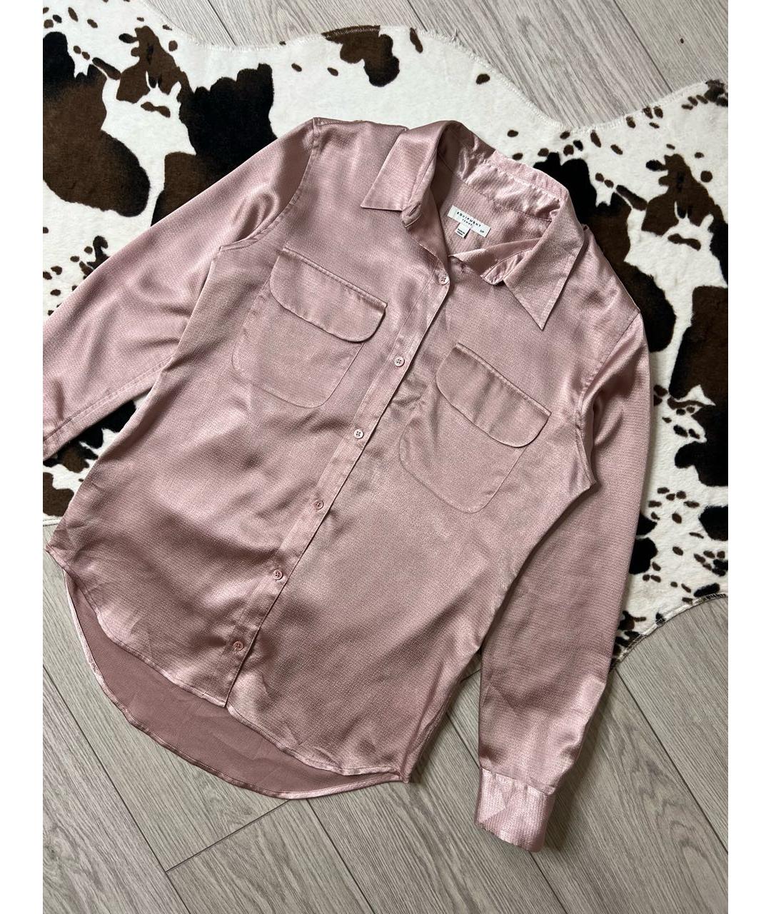 EQUIPMENT Розовая полиэстеровая блузы, фото 2