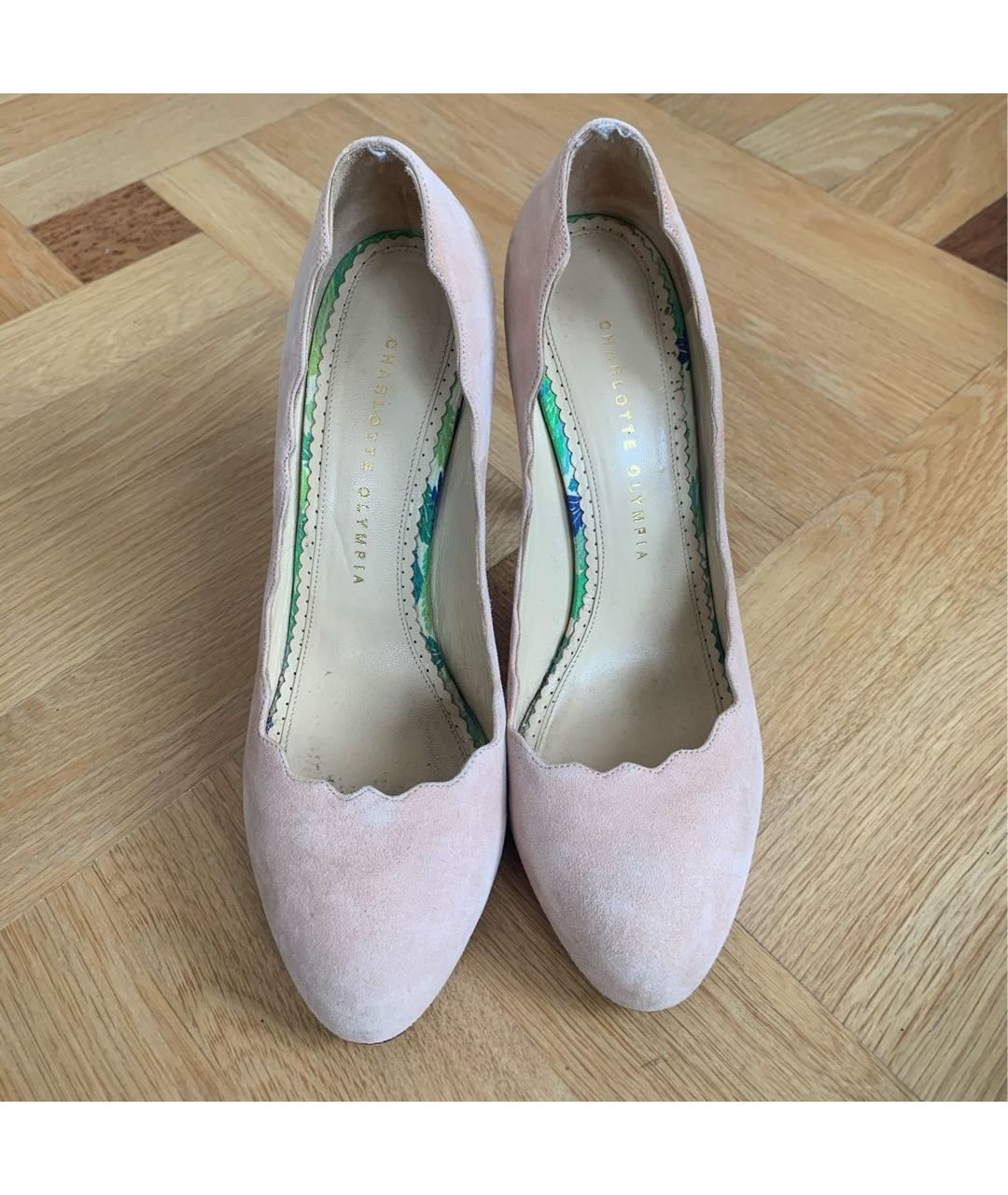 CHARLOTTE OLYMPIA Розовые туфли из искусственной кожи, фото 2