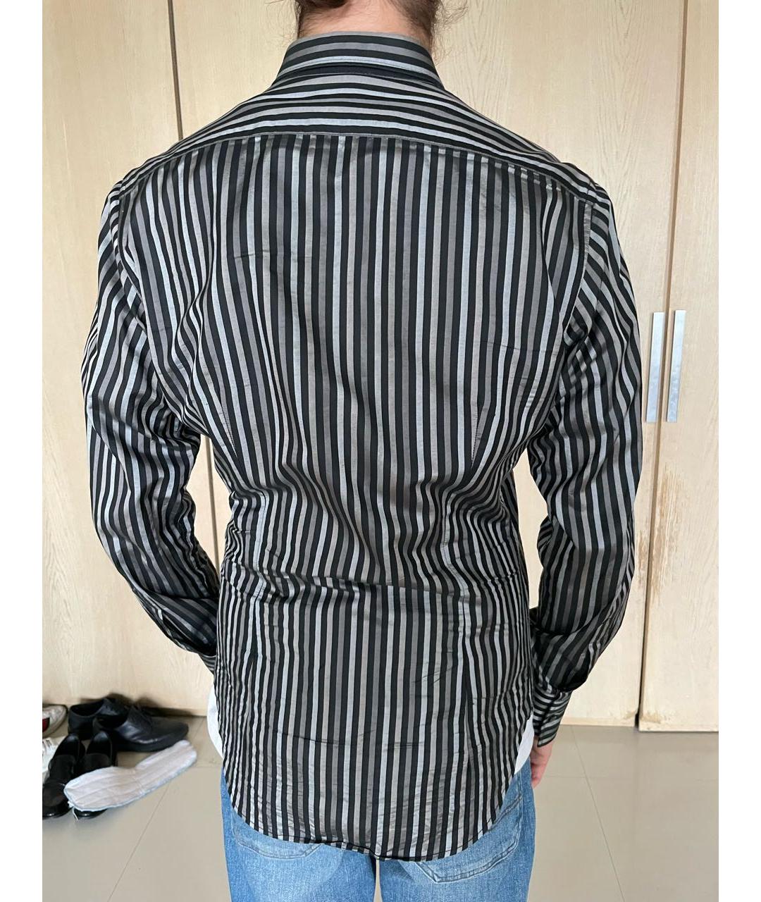 SONIA RYKIEL Серая хлопко-лиоцелловая кэжуал рубашка, фото 3