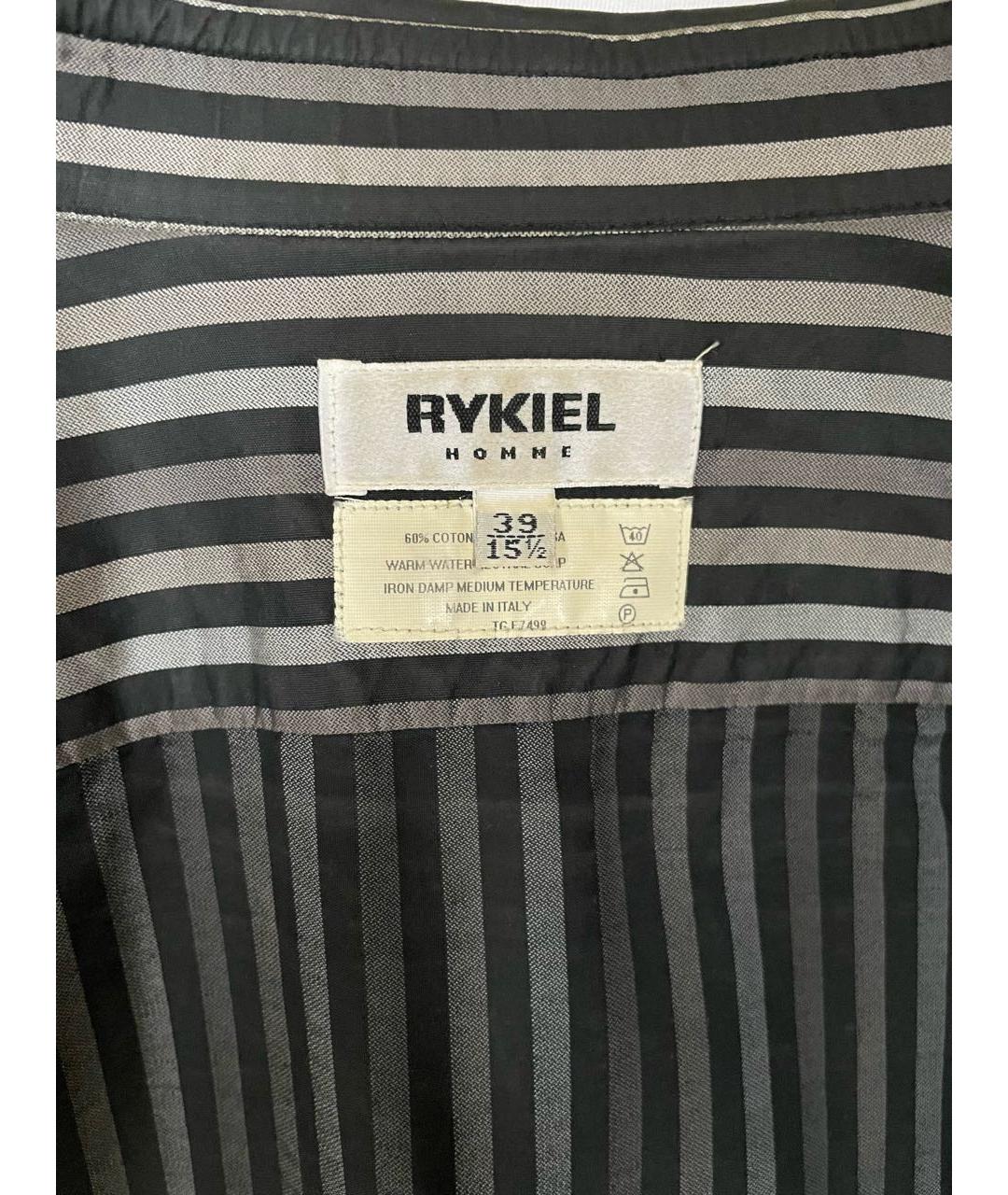 SONIA RYKIEL Серая хлопко-лиоцелловая кэжуал рубашка, фото 2