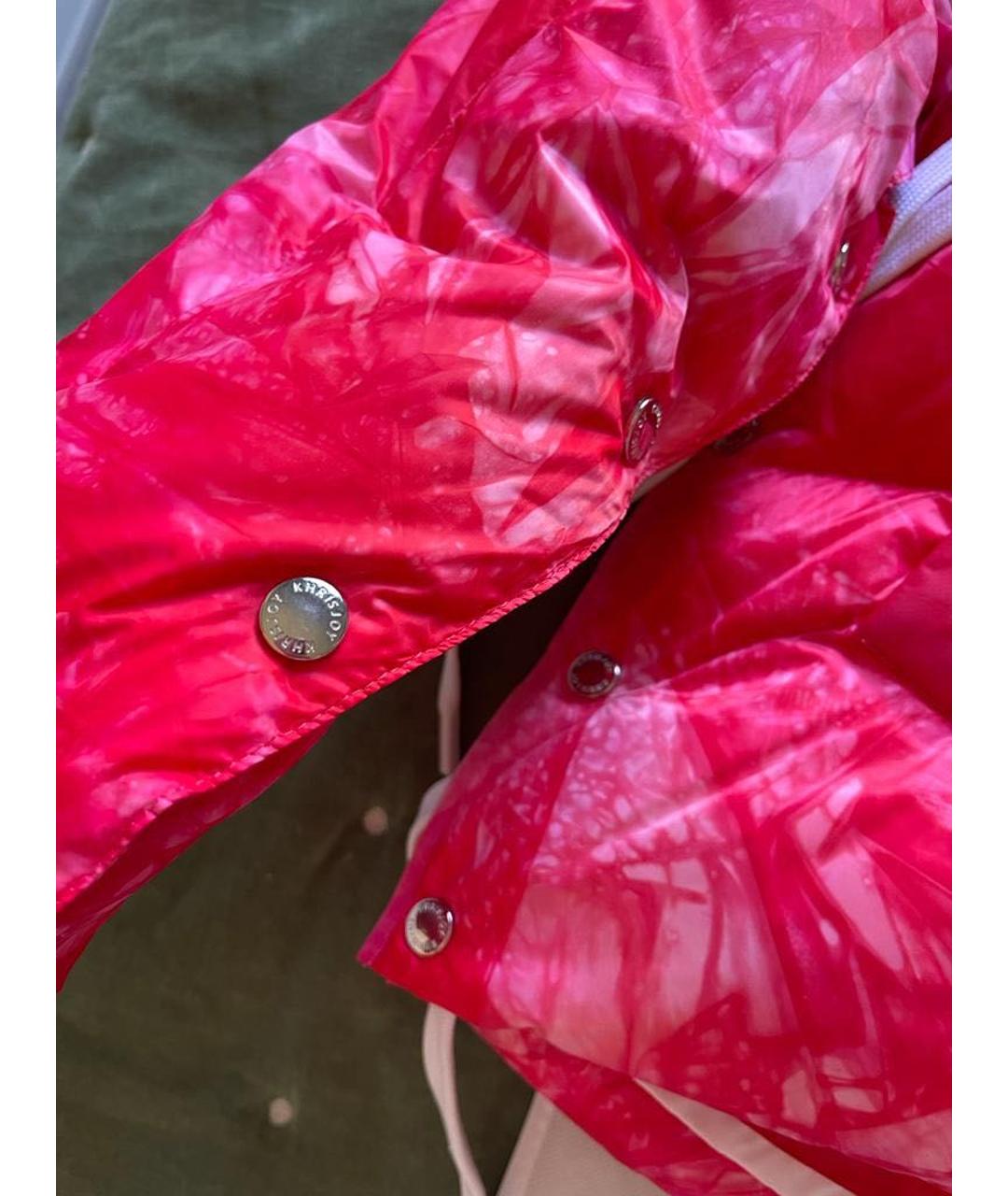 KHRISJOY Розовый полиэстеровый пуховик, фото 4