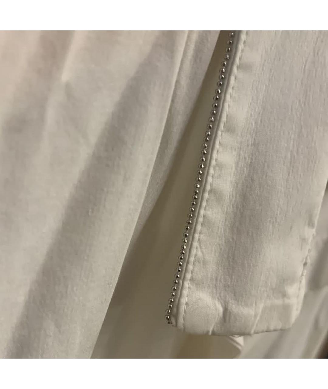 BLUGIRL Белая хлопко-эластановая рубашка, фото 5