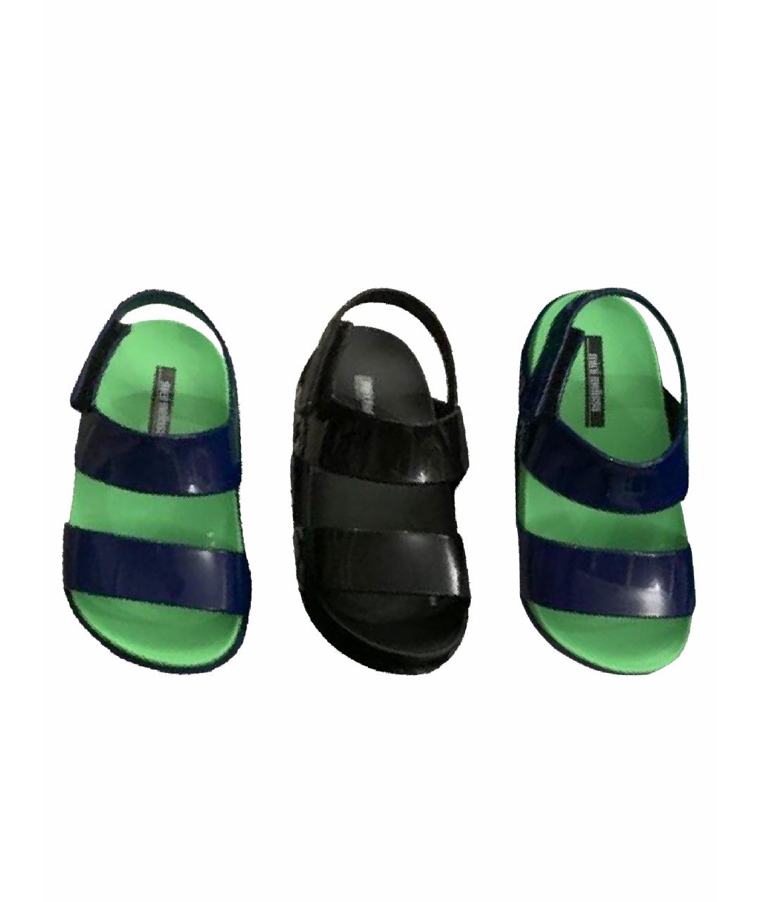 MINI MELISSA Синие резиновые сандалии и шлепанцы, фото 1