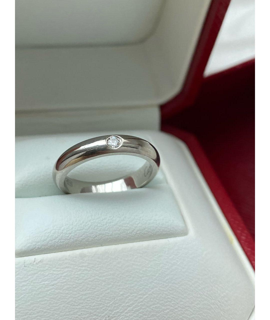 CARTIER Белое платиновое кольцо, фото 6