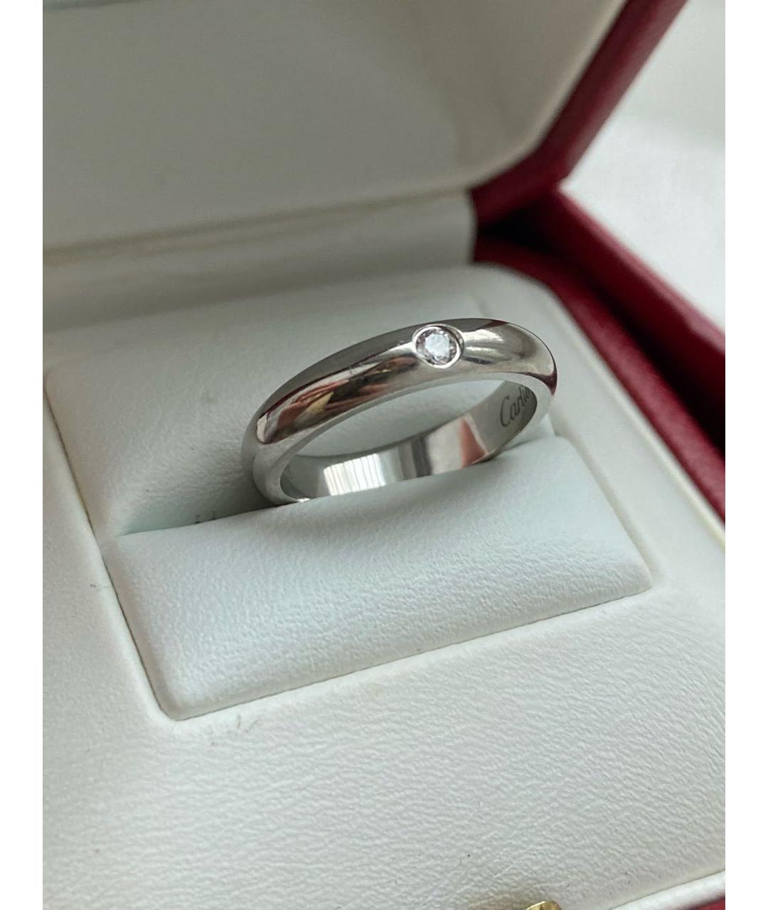 CARTIER Белое платиновое кольцо, фото 7