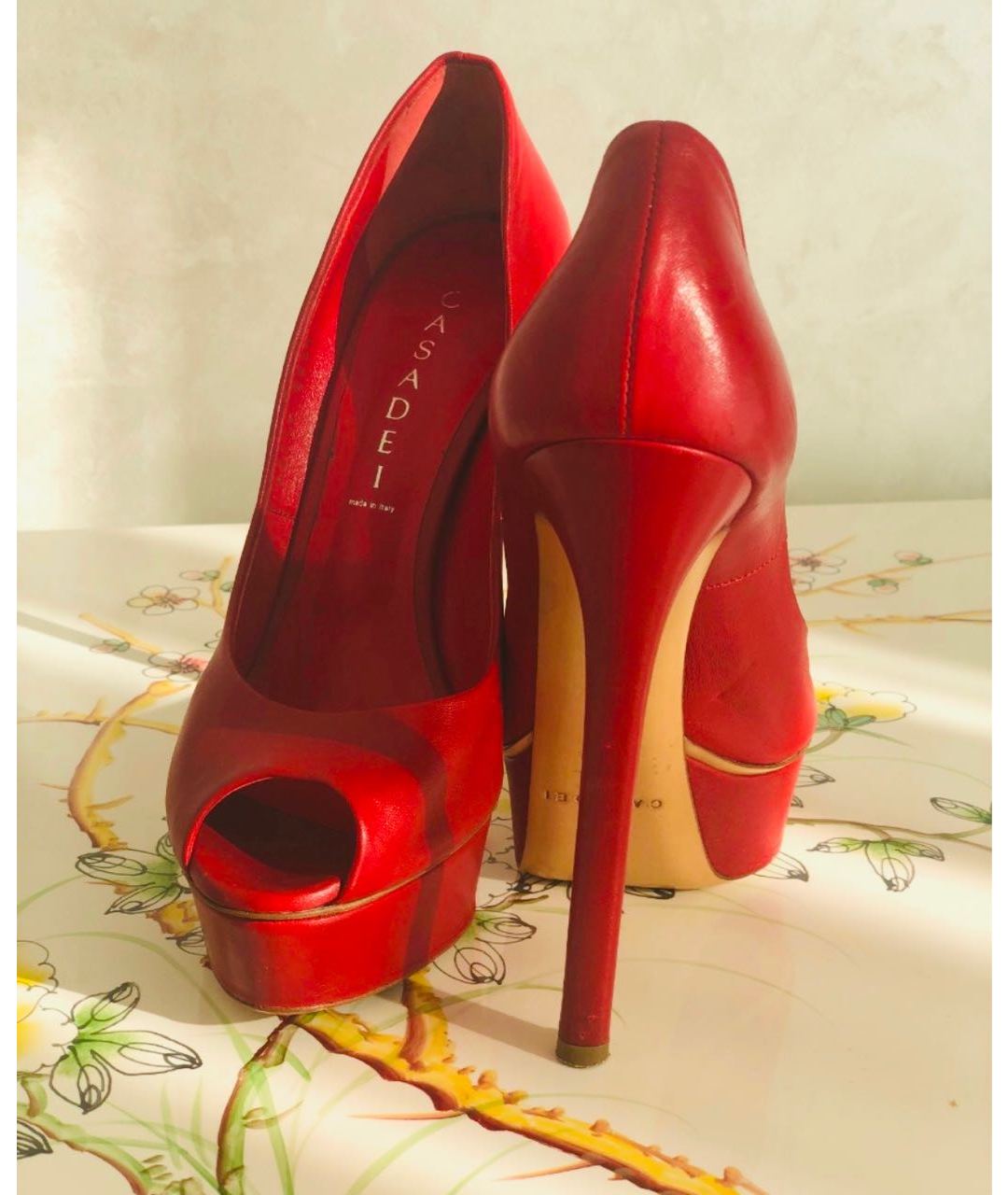 CASADEI Красные кожаные туфли, фото 6