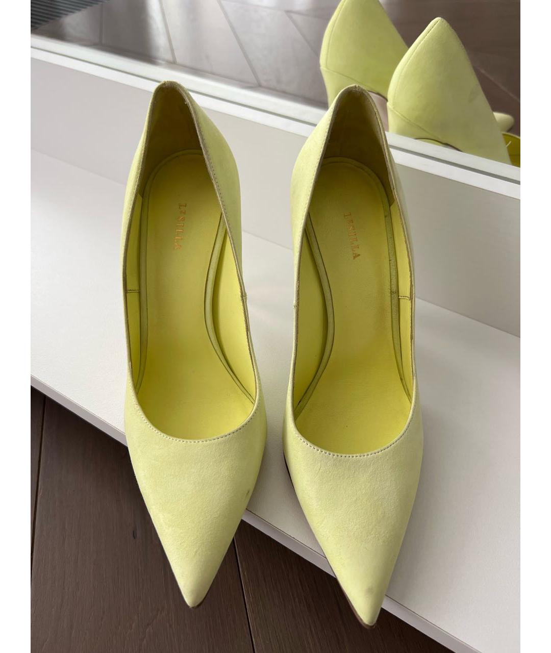 LE SILLA Желтые замшевые туфли, фото 2