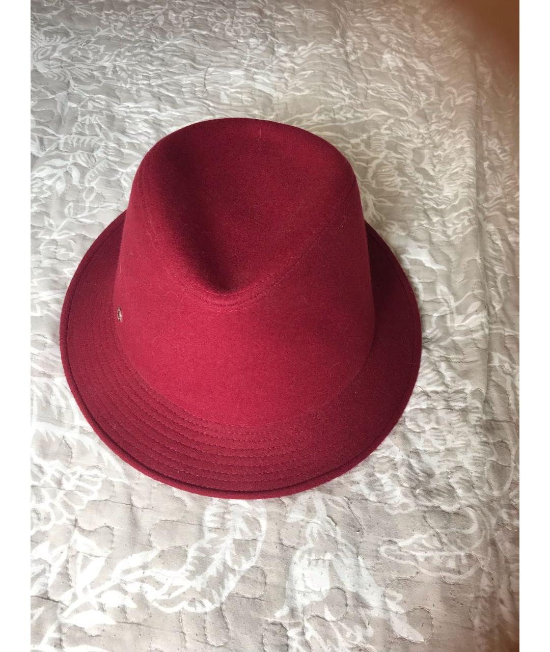 HERMES PRE-OWNED Бордовая шляпа, фото 5