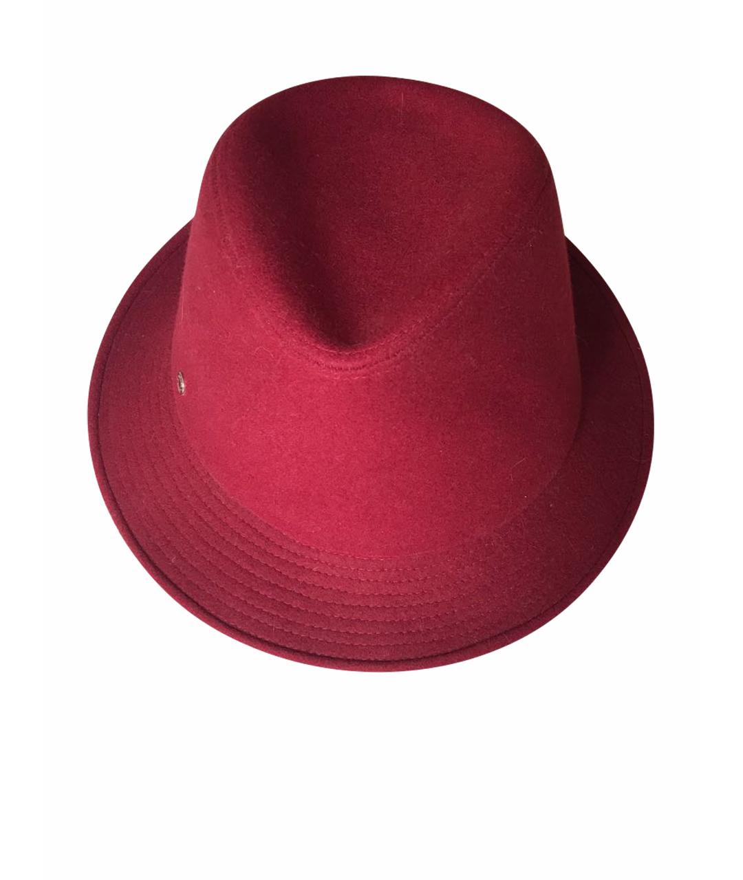 HERMES PRE-OWNED Бордовая шляпа, фото 1