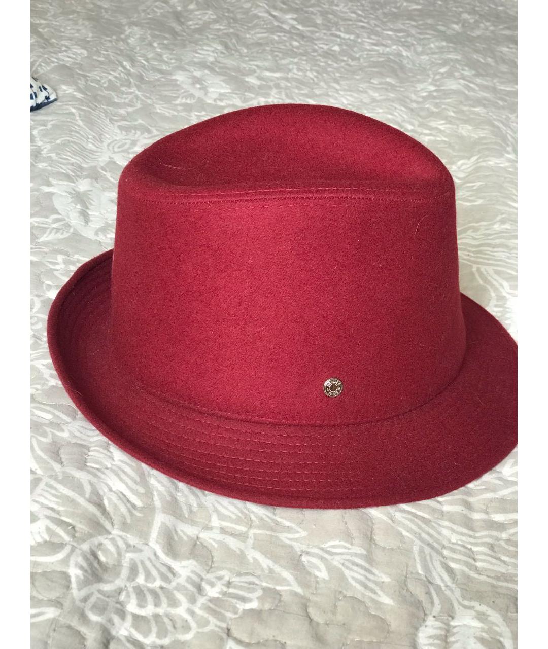 HERMES PRE-OWNED Бордовая шляпа, фото 2