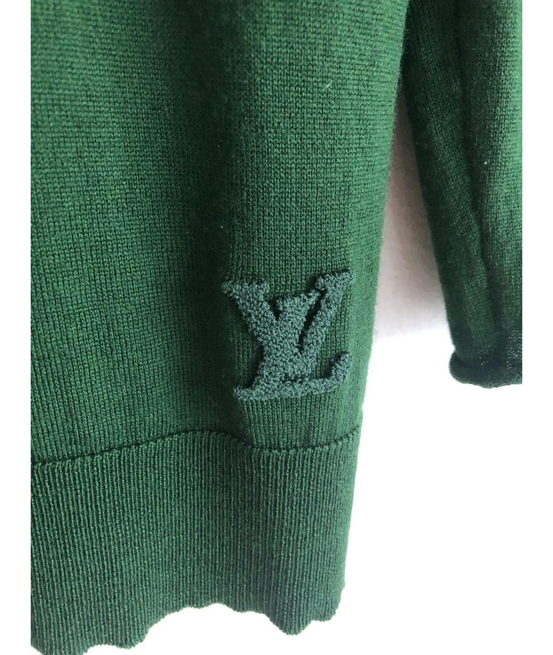 LOUIS VUITTON PRE-OWNED Зеленый джемпер / свитер, фото 3