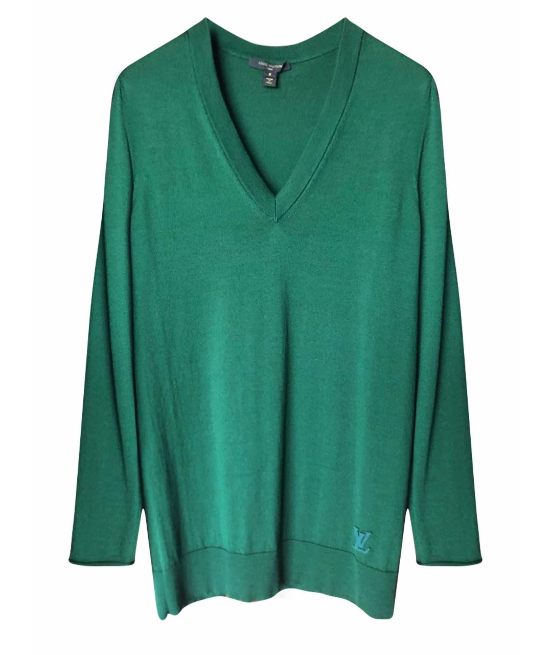 LOUIS VUITTON PRE-OWNED Зеленый джемпер / свитер, фото 1