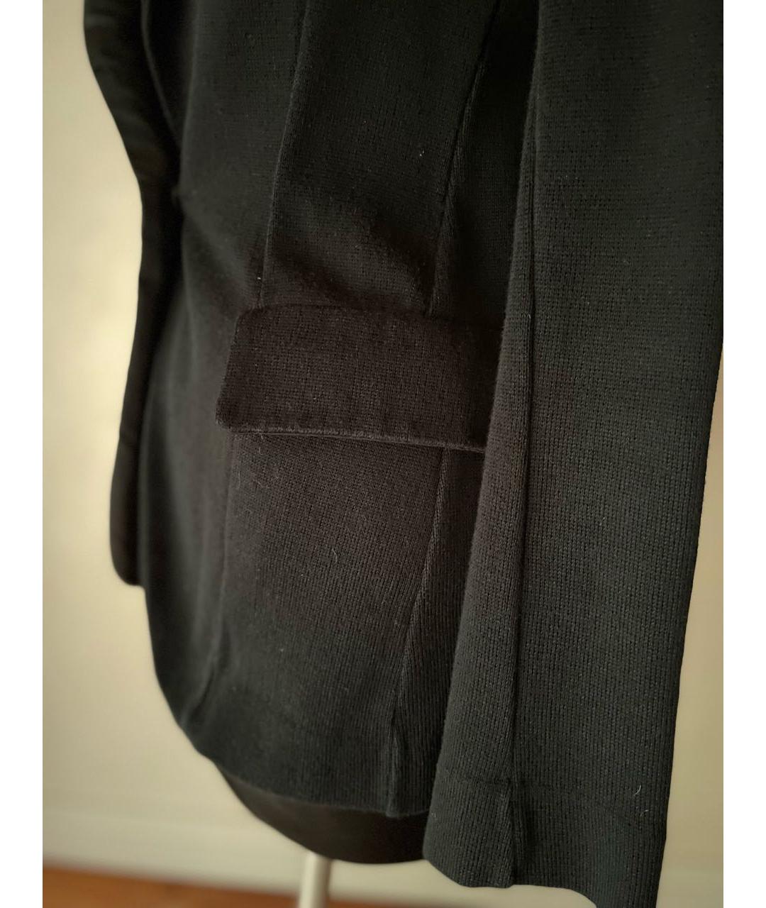 ERMANNO SCERVINO Черный хлопковый жакет/пиджак, фото 7