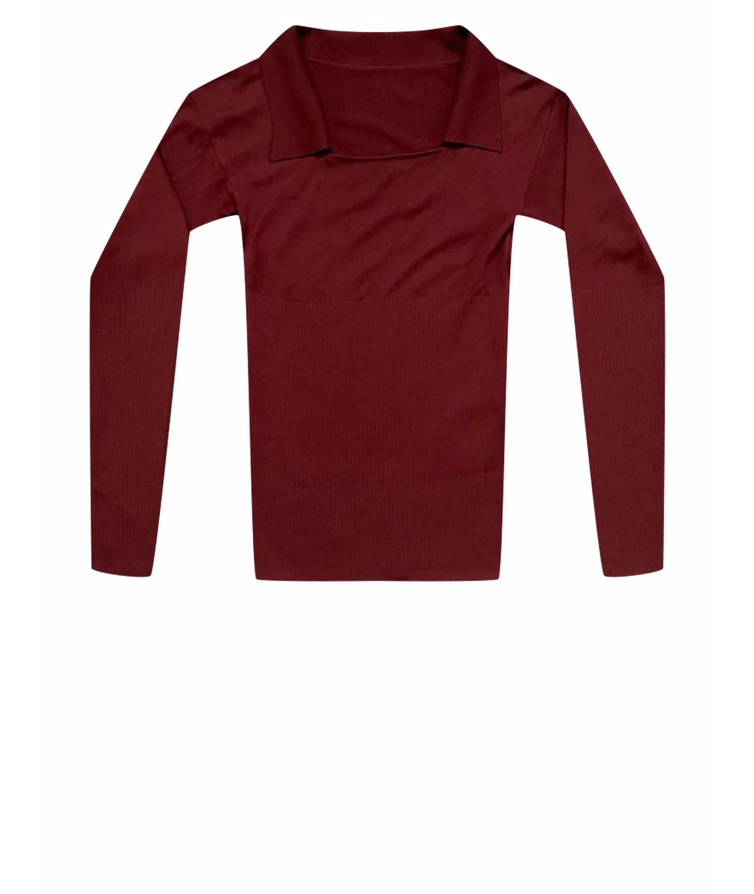 JACQUEMUS Бордовый шерстяной джемпер / свитер, фото 1