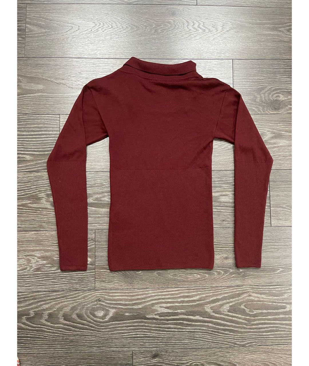 JACQUEMUS Бордовый шерстяной джемпер / свитер, фото 2