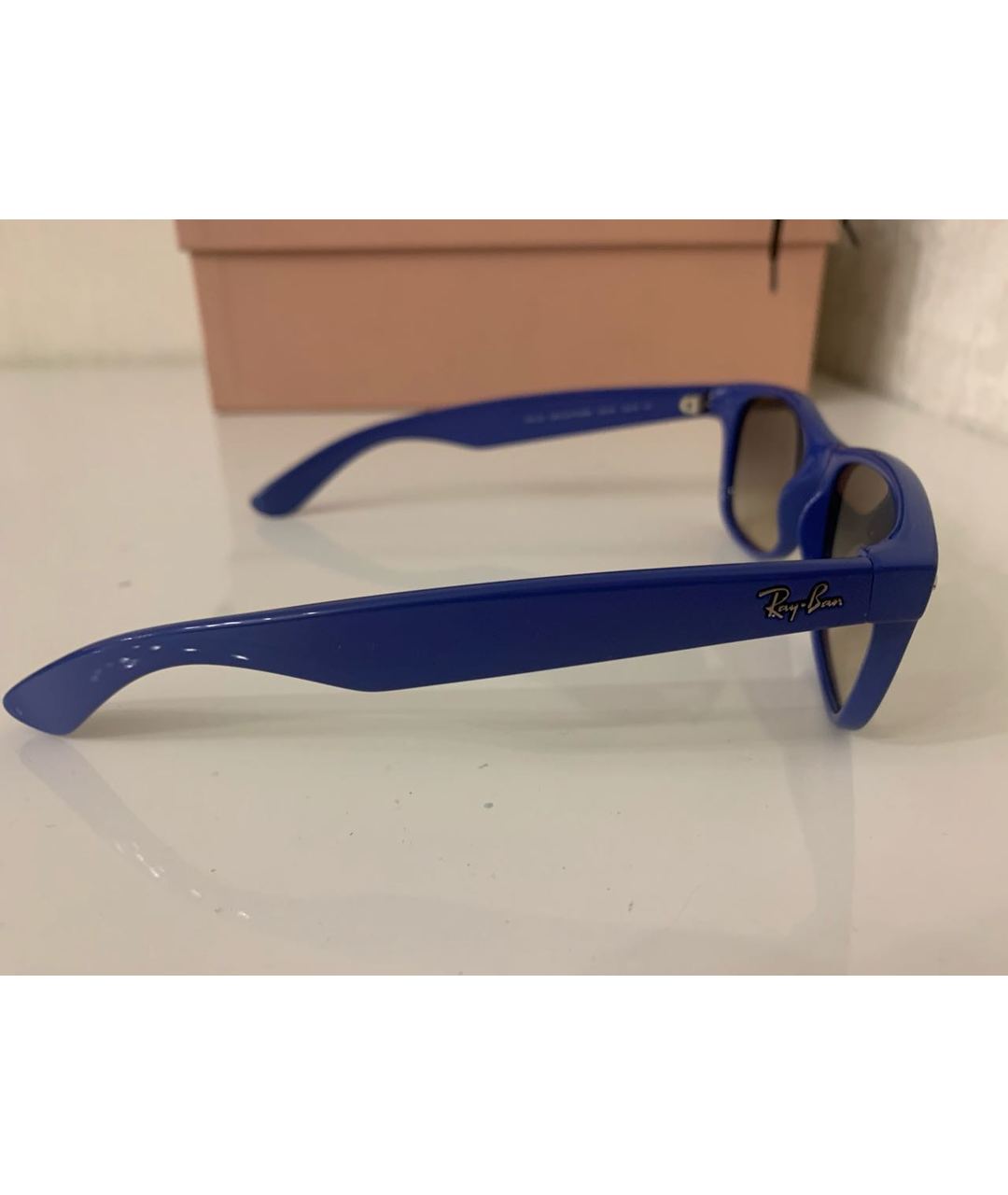 RAY BAN Синие пластиковые солнцезащитные очки, фото 2