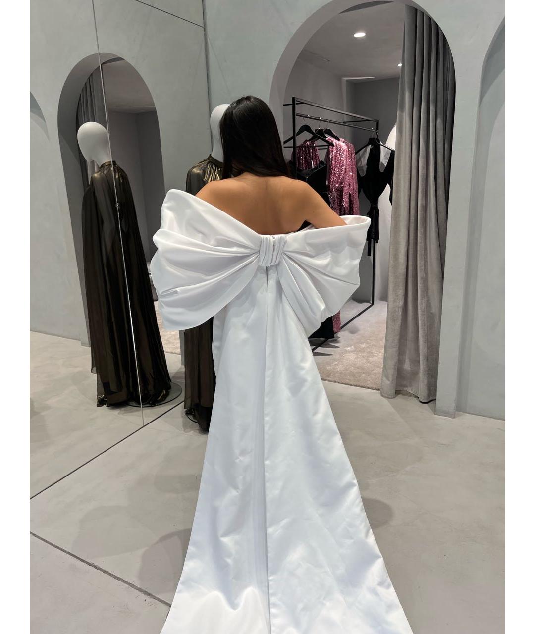RASARIO Белое шелковое свадебное платье, фото 4