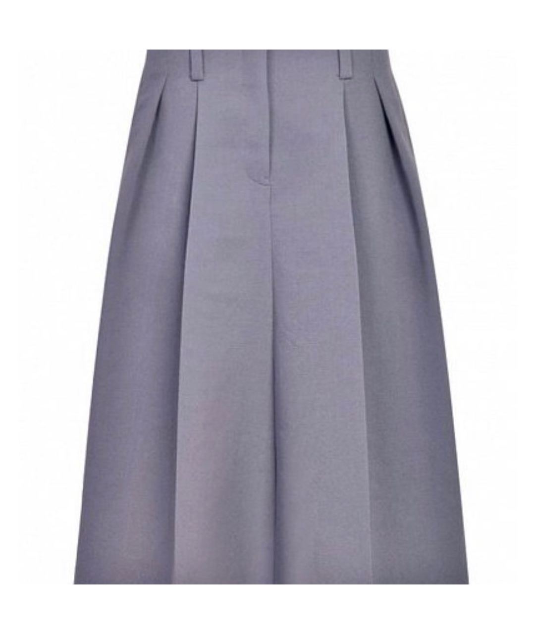 JIL SANDER Антрацитовая полиэстеровая юбка миди, фото 1