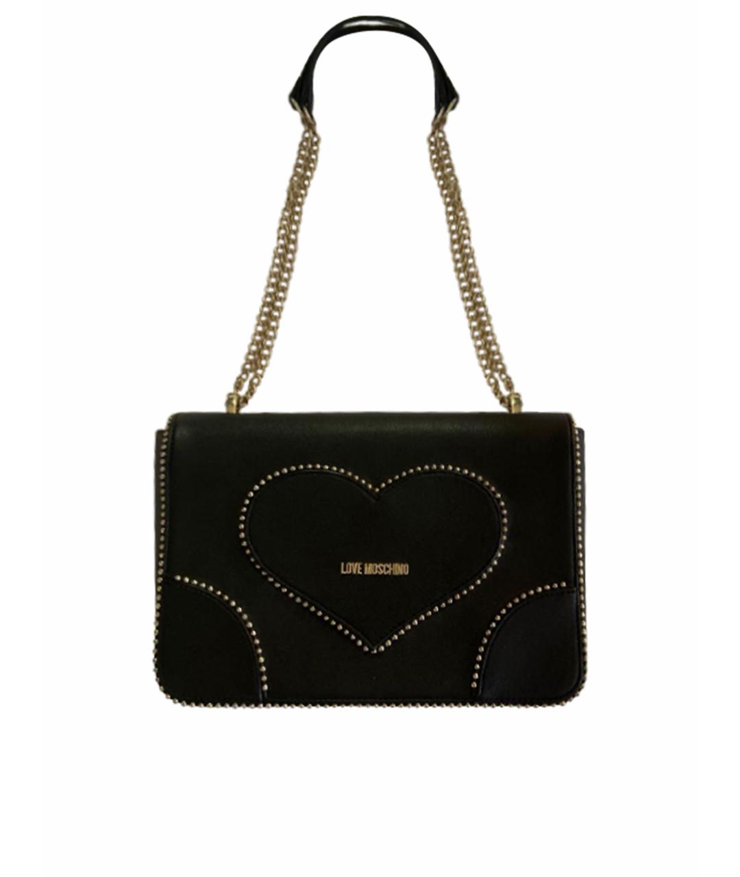 LOVE MOSCHINO Черная сумка через плечо из искусственной кожи, фото 1
