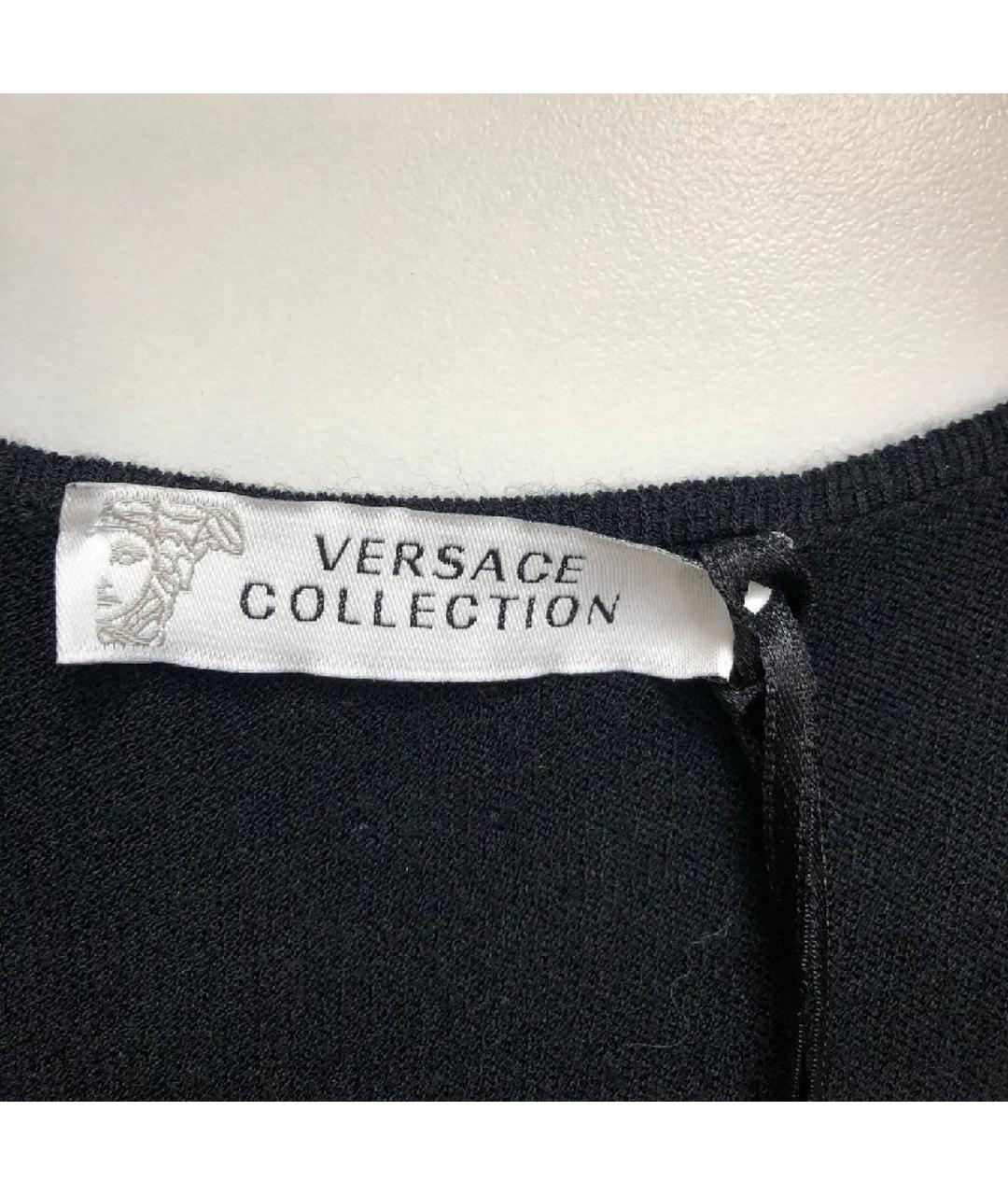 VERSACE COLLECTION Черное платье, фото 5