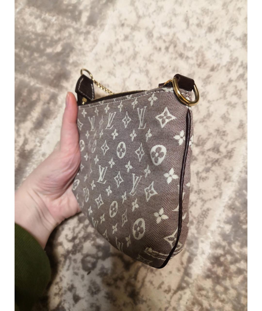 LOUIS VUITTON PRE-OWNED Бордовая хлопковая сумка с короткими ручками