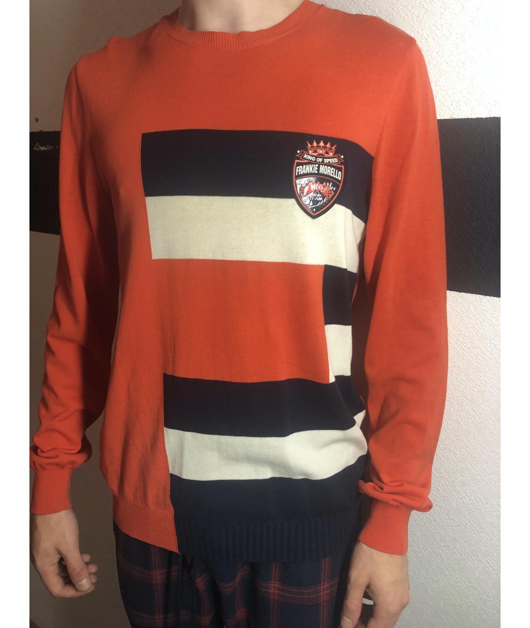 FRANKIE MORELLO Оранжевый хлопковый джемпер / свитер, фото 2