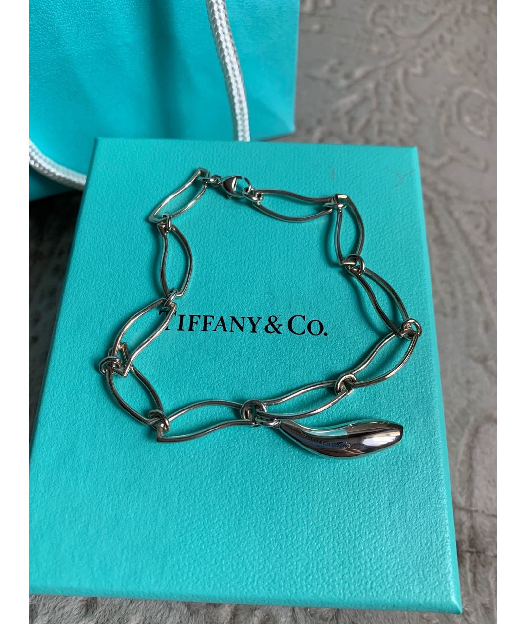 TIFFANY&CO Серебрянный серебряный браслет, фото 4