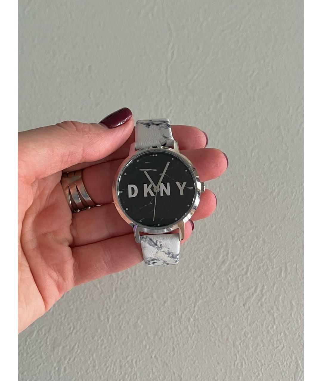 DKNY Белые кожаные часы, фото 4
