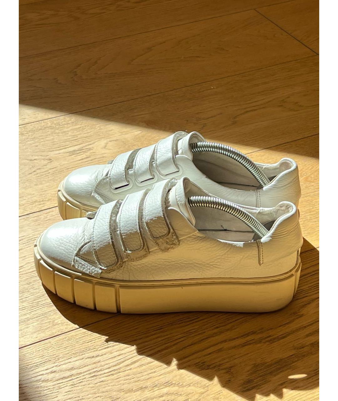PRIMURY Белые кожаные кроссовки, фото 5