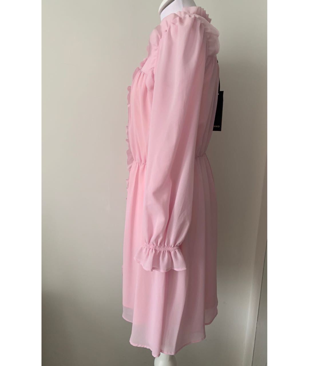 PINKO Розовое полиэстеровое повседневное платье, фото 3