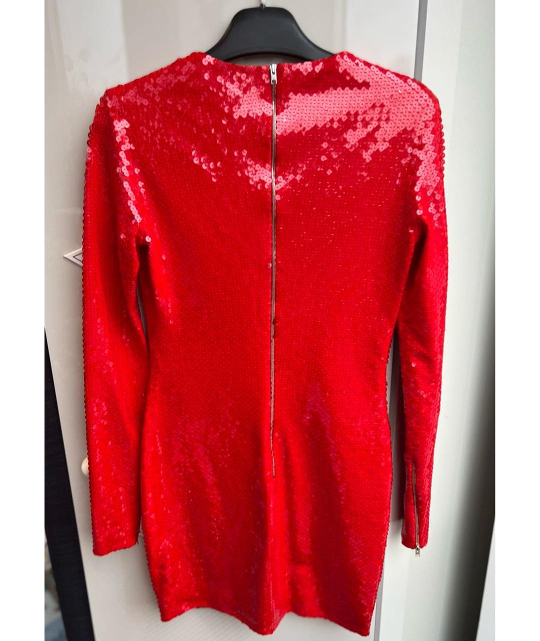 ALEXANDER TEREKHOV Красное полиамидовое коктейльное платье, фото 7