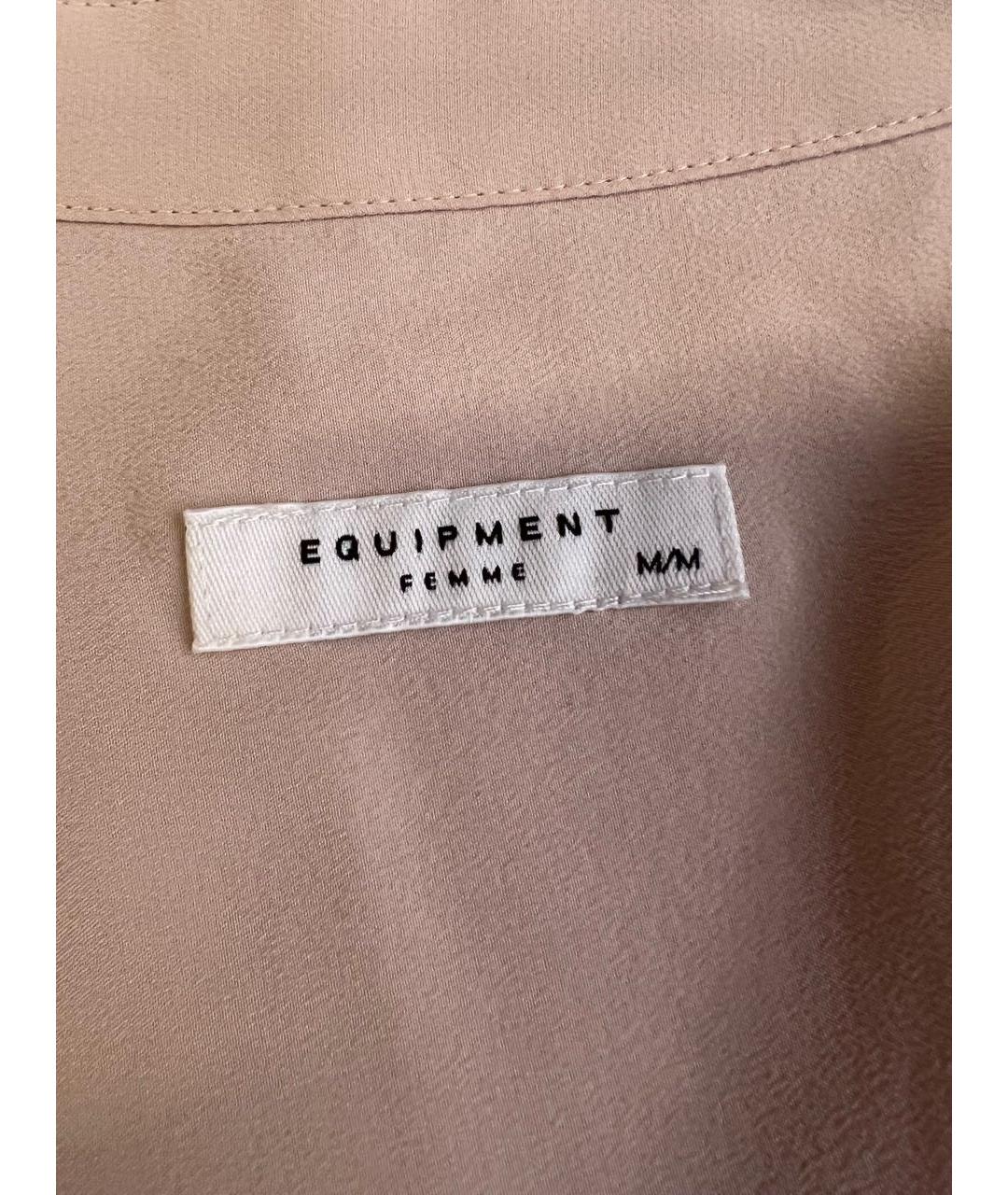EQUIPMENT Розовая шелковая рубашка, фото 4