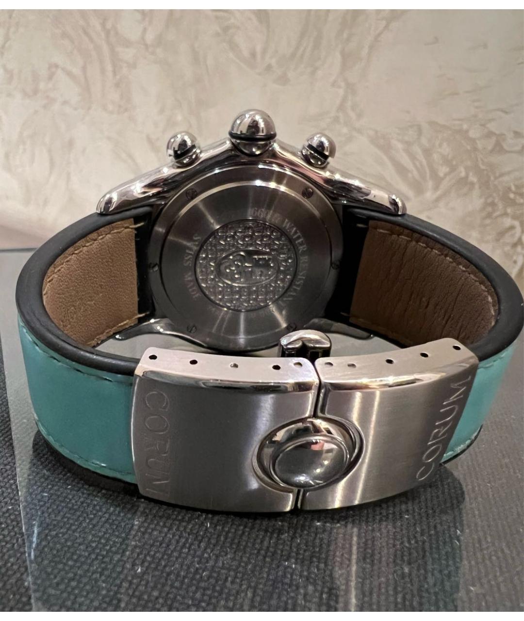 Corum Бирюзовые металлические часы, фото 3