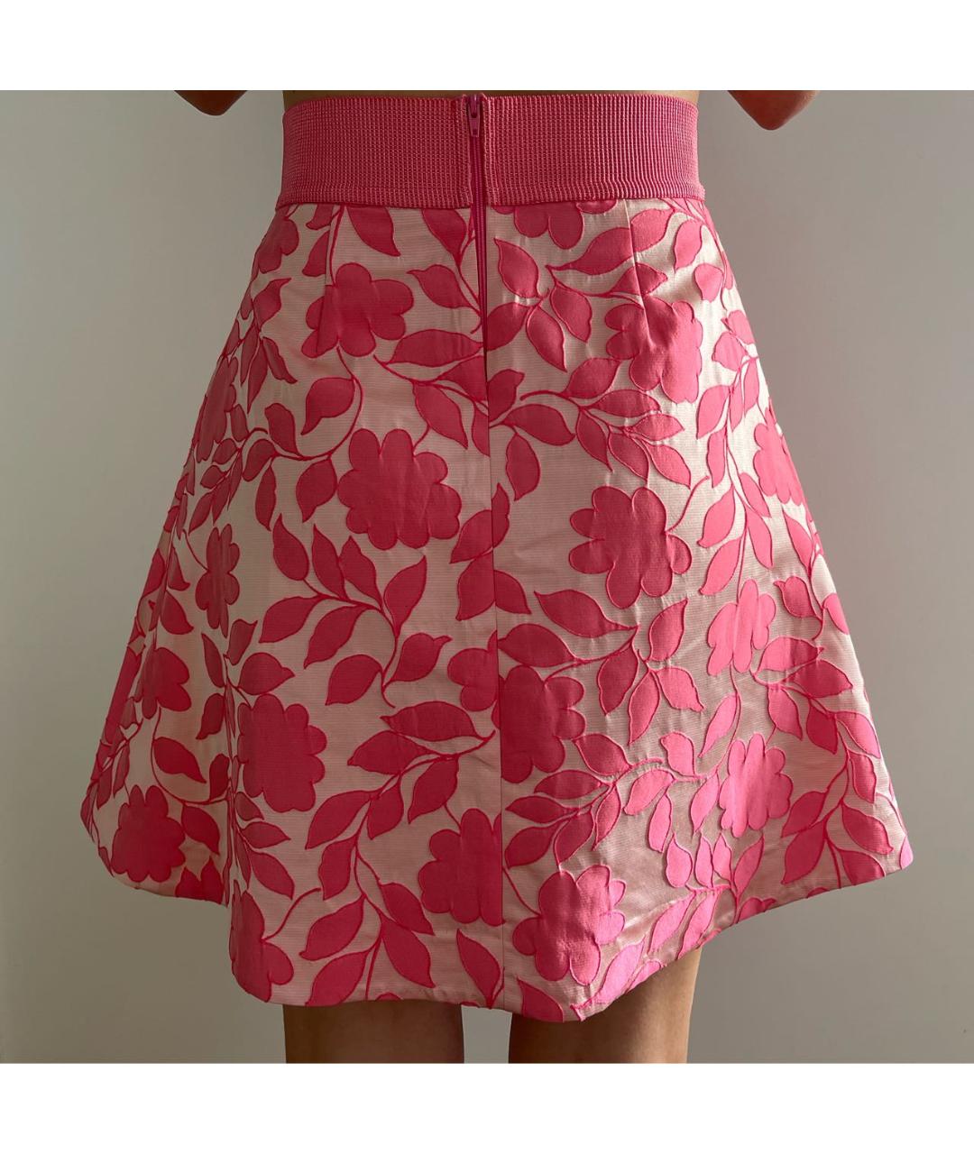 PINKO Розовая полиэстеровая юбка мини, фото 2