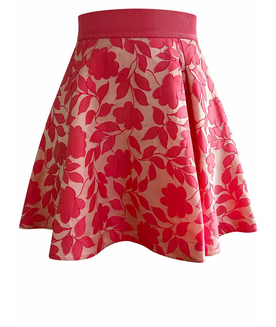 PINKO Розовая полиэстеровая юбка мини, фото 1