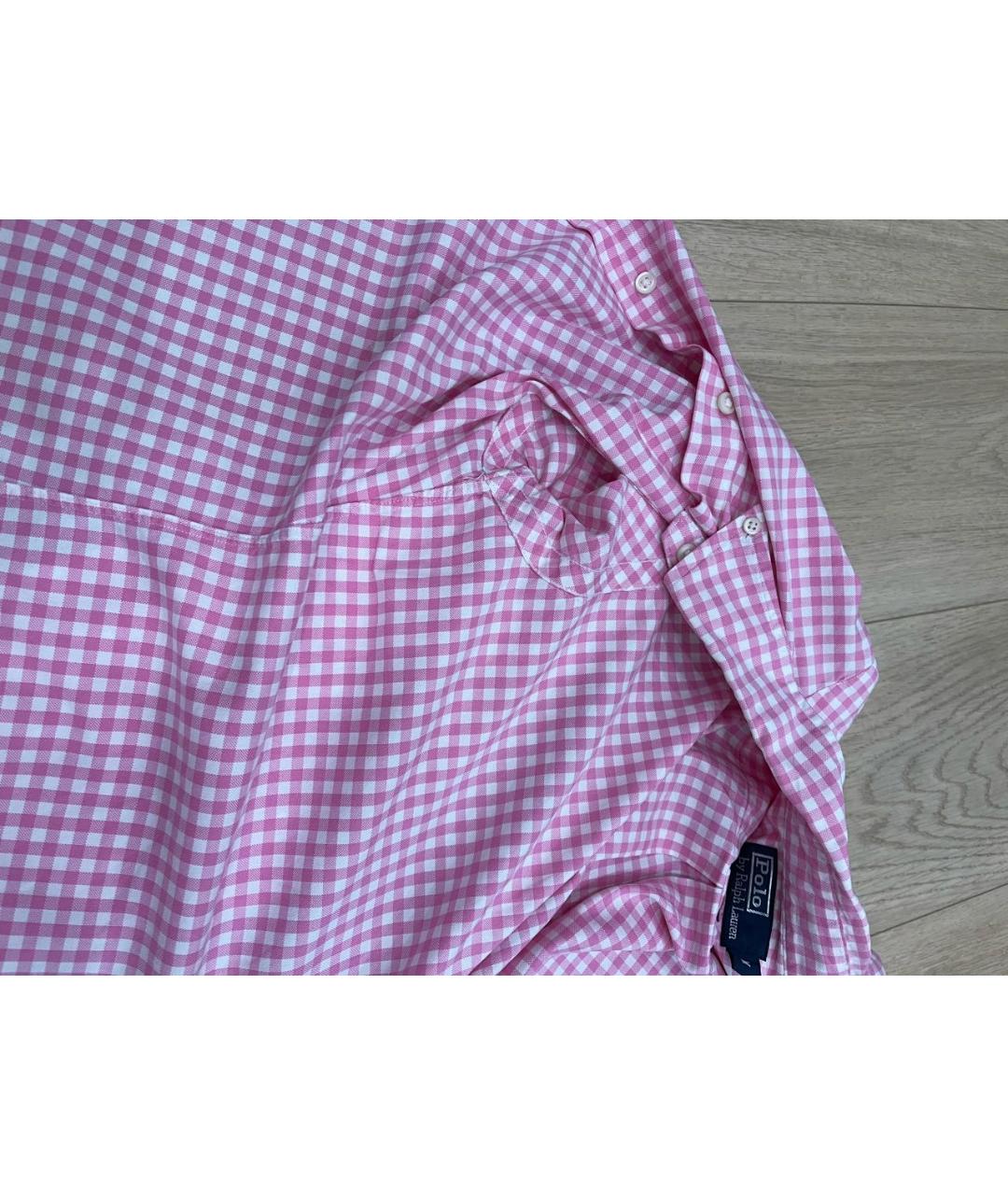 POLO RALPH LAUREN Розовая хлопковая рубашка, фото 4