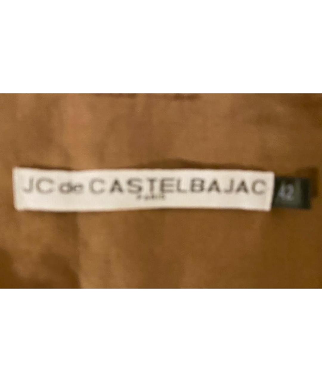 JC DE CASTELBAJAC Коричневые льняные шорты, фото 4