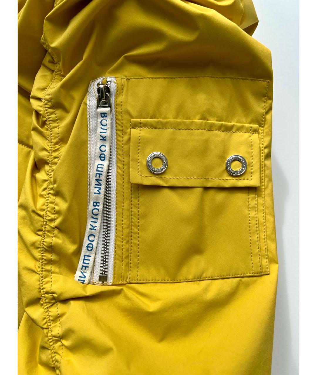 WALK OF SHAME Желтая полиэстеровая куртка, фото 4