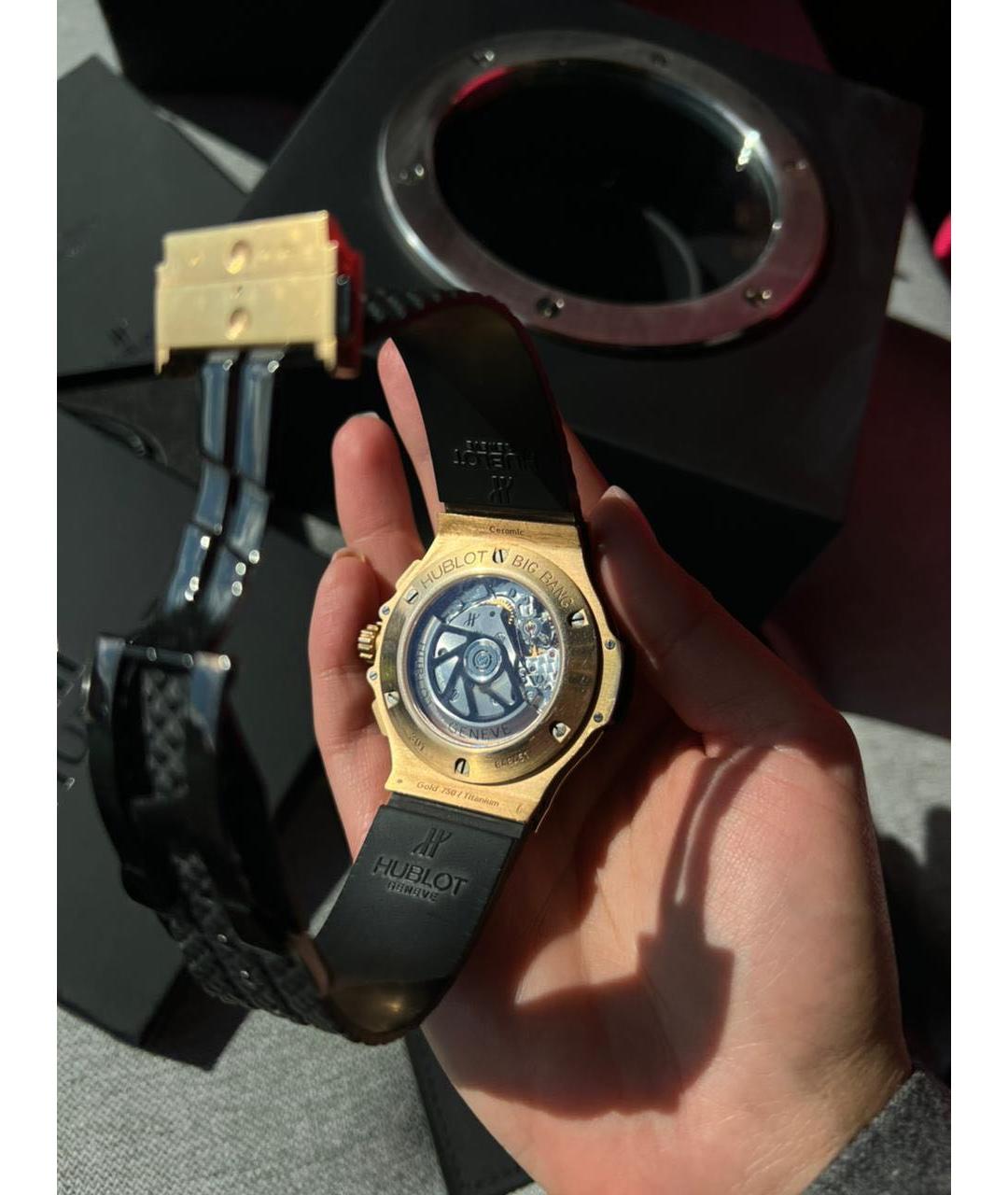 HUBLOT Бежевые часы из желтого золота, фото 4